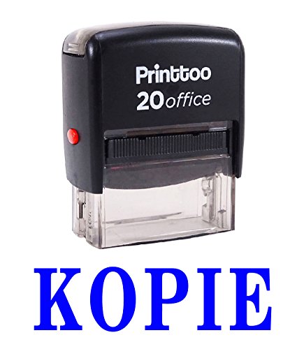 Printtoo Buro Stationar KOPIE Selbstfarber Stempel Individuelle Stempel - Blau von Printtoo