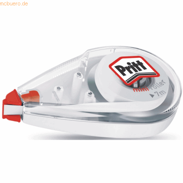 Pritt Korrekturroller Mini Roller 7m x 4,2mm transparent von Pritt