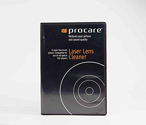 PROCARE Laserlinsenreiniger, Ideal für CD-Player, Optisches Laufwerk, Sicheres und effektives 6-Bürsten-Trockensystem von Pro Care