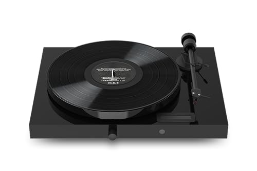 Pro-Ject Juke Box E1, Audiophiles “All-in-one Plug & Play“ Plattenspielersystem mit BT, Line-Eingang und Endverstärker (Schwarz) von Pro-Ject Audio Systems