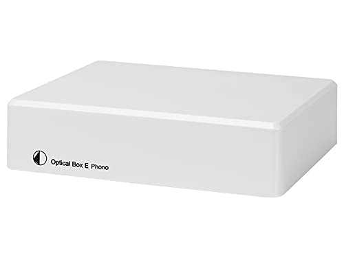 Pro-Ject Optical Box E Phono, Phono Vorverstärker mit A/D Konverter & Line In/Out (Weiß) von Pro-Ject Audio Systems