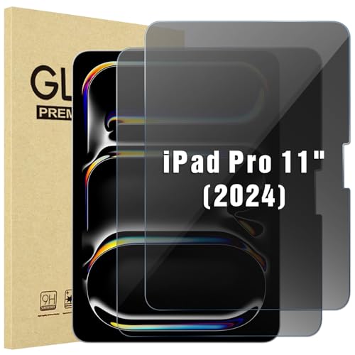 ProCase 2 Stück Privacy Schutzglas für 11" iPad Pro (M4) 2024, Links und rechts Sichtschutz Displayschutzfolie von ProCase