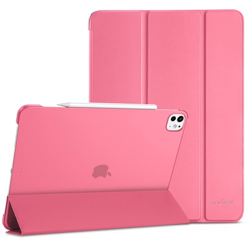 ProCase Hülle für 13" iPad Pro (M4) 2024, Schutzhülle Leicht Dünn Hart Smart Case Cover Kompatibel mit 13 Zoll iPad Pro 2024 -Melone Rosa von ProCase