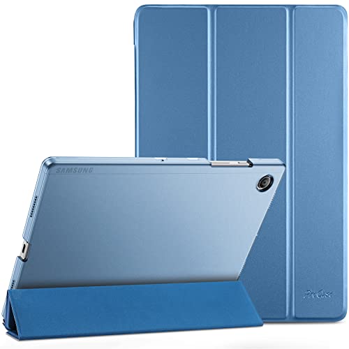 ProCase Hülle für Galaxy Tab A8 10.5”(SM-X200/ X205) 2022 Dreifach Falt Klapp Schutzhülle Case Ultra Dünn Leicht Ständer Schale Smart Cover mit Translucent Frosted Rückhülle -Blau von ProCase