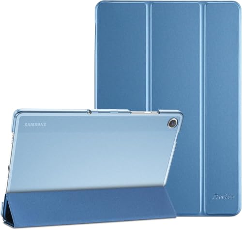 ProCase Hülle für Samsung Galaxy Tab A9+ / A9 Plus 11 Zoll 2023 (SM-X210), Dreifache Schutzhülle Case für 11" Galaxy Tab A9+/A9 Plus, Dünn Leicht Smart Cover mit Translucent Frosted Rückhülle -Blau von ProCase