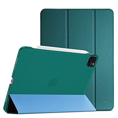 ProCase Hülle für iPad Air 13 Zoll M2 2024/iPad Pro 12.9 Zoll (6/5/4/3 Gen) Dreifach Schutzhülle, Dünn Leicht Smart Case Cover für 13" iPad Air (M2) 2024/iPad Pro 12,9 2022/2021/2020/2018 -Teal von ProCase