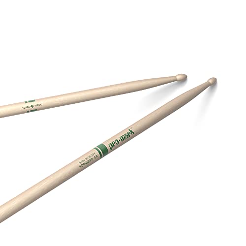 ProMark Drumsticks - Schlagzeug Sticks - Schlagzeugsticks - Klassischer Vorwärts 5A Drum Sticks - Ovale Holzspitze - Natural, Raw Hickoryholz - 1 Paar von ProMark