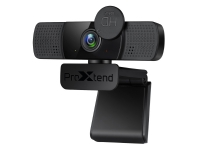 ProXtend X302 Full HD - Webcam - farve - 1920 x 1080 Pixel (30fps) - Audio - USB - Indbygget Privacy Filter - Sort von ProXtend