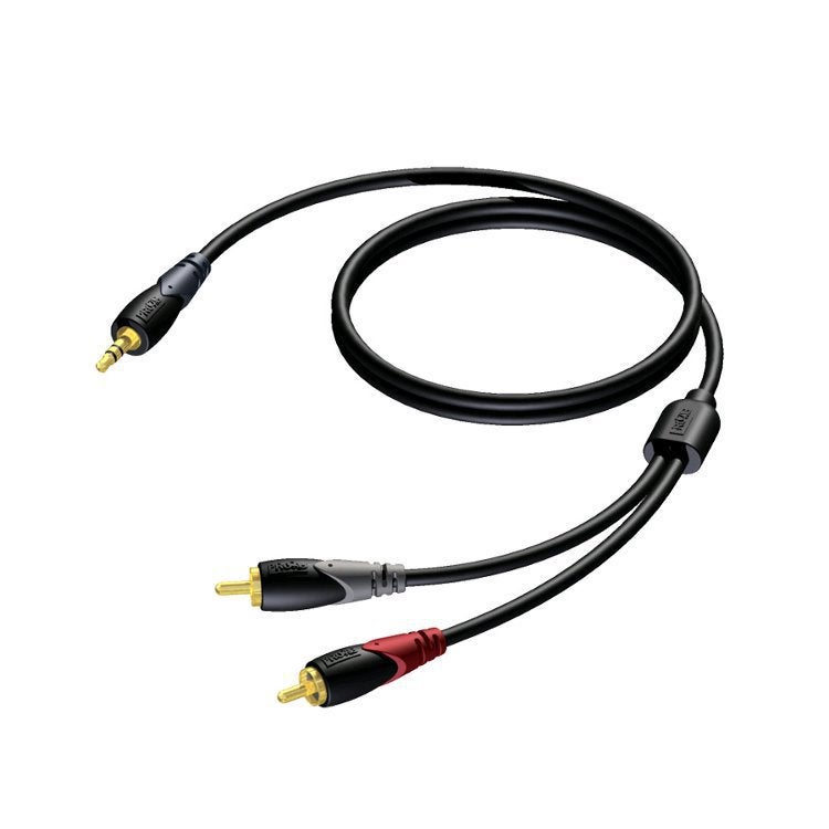 Procab CLA711 Classic 1x 3,5 mm Stereo-Klinke - 2x Cinch-Adapterkabel, 15m von Procab