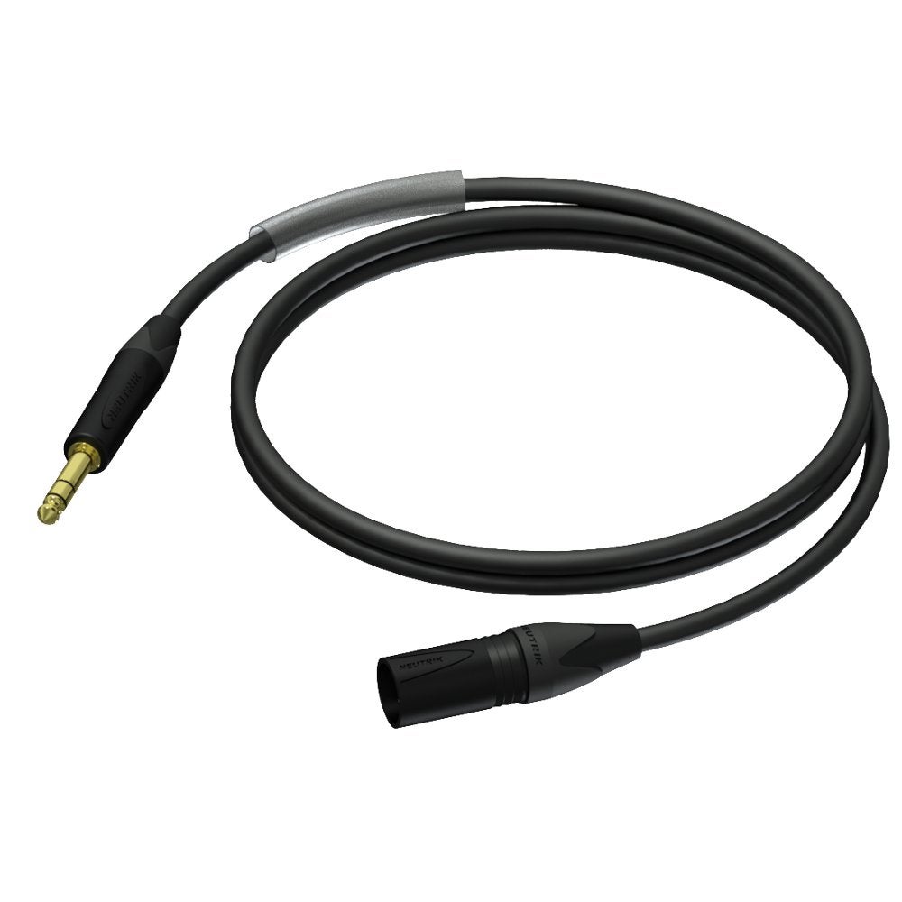 Procab PRA724 male XLR - male stereo jack 1.5m XLR male - Stereo-Klinke male, 1,5 m von Procab