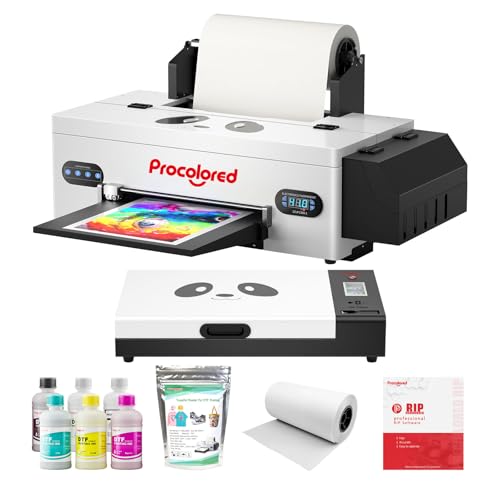 DTF-Drucker L1800 T-Shirt-Drucker mit Rolleneinzug, A3-DTF-Drucker mit direktem Filmdruck und Vorwärmen von Procoloredfun