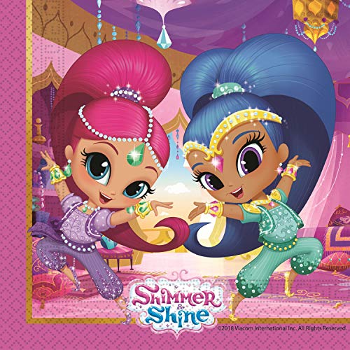 Procos Shimmer und Shine - Glitter Friends Servietten 20 Stück von Procos