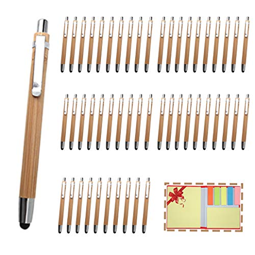 Projects Holz Kugelschreiber Set 10 Stück Bambus Kugelschreiber Touchpen MEGA SET Holzkugelschreiber nachhaltig| Kugelschreiber Holz hochwertig verarbeitet von Projects