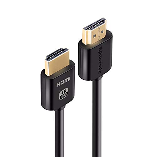 HDMI-Kabel 3 Meter, universelles Ultrahochgeschwindigkeits-HDMI-Kabel mit 4K-UHD-Auflösung und 3D-Video- und Ethernet-Unterstützung für Laptops, DVD-Player und Spielekonsolen, ProLink4K2-300 von Promate