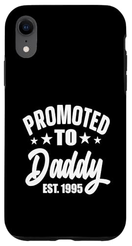 Zum Papa befördert Zum Papa befördert Vintage Dad 1995 Vater Hülle für iPhone XR von Promoted To Daddy