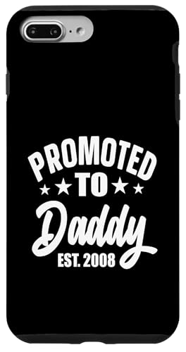 Zum Papa befördert Zum Papa befördert Vintage Dad 2008 Vater Hülle für iPhone 7 Plus/8 Plus von Promoted To Daddy