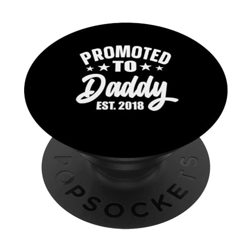 Zum Papa befördert Zum Papa befördert Vintage Dad 2018 Vater PopSockets Klebender PopGrip von Promoted To Daddy