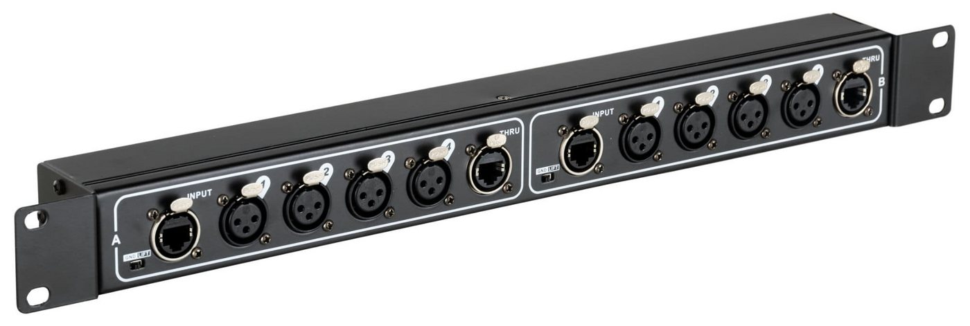 Pronomic NetCore SR-3F Multicore-Rackbox F/F Dual Audio-Kabel, XLR-Buchsen (female), XLR-Buchsen (female), zur Übertragung analoger oder digitaler Signale von Pronomic