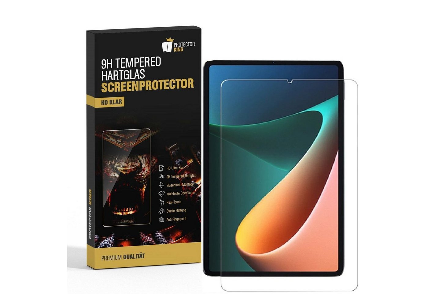 Protectorking Displayschutzfolie 4x 9H Panzerglas für Xiaomi Mi Pad 5 Pro Displayschutz Schutzglas, 4-Stück, klar von Protectorking