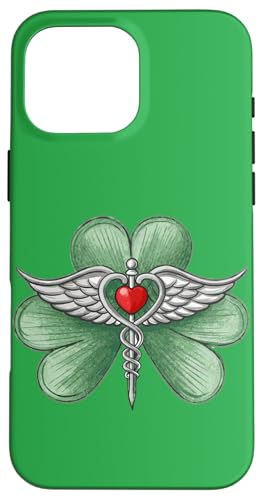 Hülle für iPhone 16 Pro Max Kleeblatt Krankenschwester - Feiern Sie den St. Paddy's Day mit Stil von Proud American Irish Nurse St. Paddy’s Day