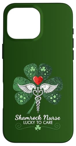 Hülle für iPhone 16 Pro Max Süße St. Patrick's Day Lucky Nurse – Kleeblatt-Krankenschwester von Proud American Irish Nurse St. Paddy’s Day