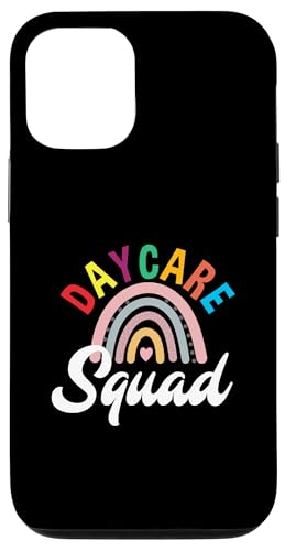 Hülle für iPhone 15 Pro Daycare Squad Regenbogenherz von Proud Daycare Provider Childcare Apparel