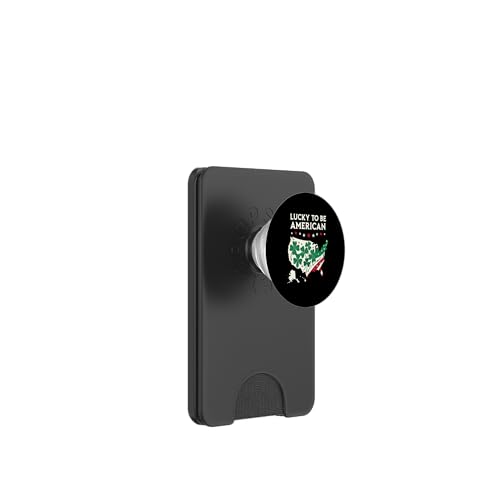 Lucky To Be American - Kleeblatt USA St. Patrick's Day PopSockets PopWallet für MagSafe von Proud Irish American St. Patricks Day Desings