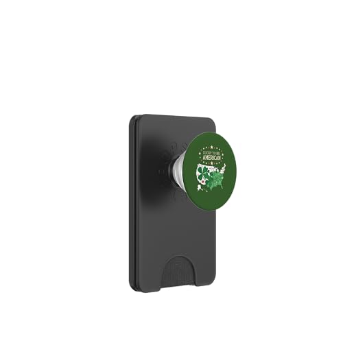 Stolze US-Kleeblattkarte – Lucky To Be American PopSockets PopWallet für MagSafe von Proud Irish American St. Patricks Day Desings