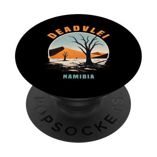 Deadvlei Namibia Namib Desert Sossusvlei Skelett Bäume PopSockets Klebender PopGrip von Proud Namibian Flag Design Kalahari Safari Namibia