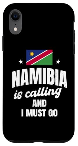 Namibia ruft an und ich muss gehen Lustige namibische Männer Frauen Hülle für iPhone XR von Proud Namibian Flag Design Kalahari Safari Namibia