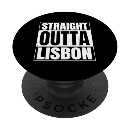 Straight Outta Lissabon Portugiesisches Erbe Portugal Tourismus PopSockets Klebender PopGrip von Proud Portuguese Roots Portugal Flag Designs