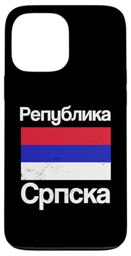 Hülle für iPhone 13 Pro Max Republika Srpska Kyrillische Schrift Serbisches Balkanland von Proud Republika Srpska Flag Design