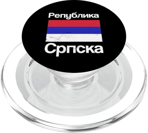 Republika Srpska Kyrillische Schrift Serbisches Balkanland PopSockets PopGrip für MagSafe von Proud Republika Srpska Flag Design