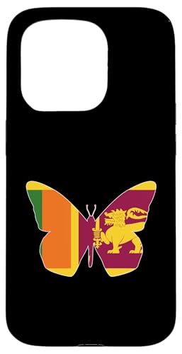 Hülle für iPhone 15 Pro Sri Lanka Flagge Sri Lanka Schmetterling von Proud Sri Lanka Flag Design Love Ceylon