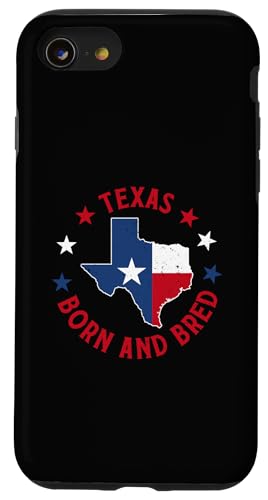 Hülle für iPhone SE (2020) / 7 / 8 In Texas geboren und aufgewachsen von Proud Texan Patriotic Texas Pride Independence Day