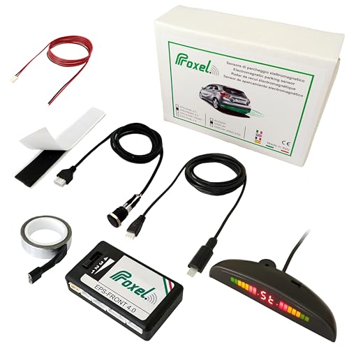 Proxel - Unsichtbare elektromagnetische Parksensoren, vorne, EPS-Front 4.0 mit Display, ohne Bohren in der Stoßstange, universelles und originales Kit von Proxel