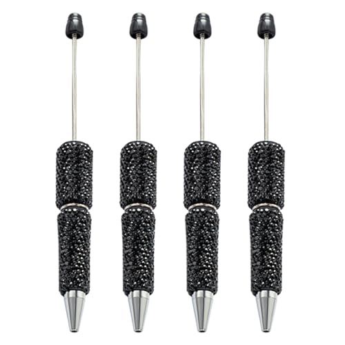 4 Stück Strass-Perlenstift, Perlenstift, glattes Schreiben, 1,0 mm Tintenroller, Schulbedarf von Psdndeww