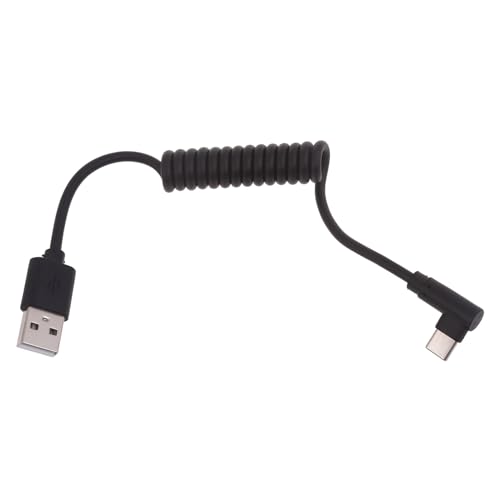 Psdndeww USB Typ C Winkelkabel USB C auf USB 2.0 Kabel USB C Verlängerungskabel 90 Grad USB C Verlängerungskabel Datensynchronisationskabel von Psdndeww