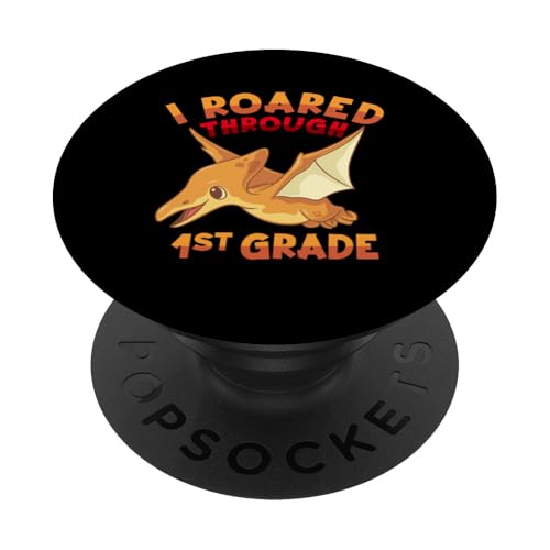 Pterodactyl Schulstart Outfit für Paläontologen 1. Klasse PopSockets mit austauschbarem PopGrip von Pterodacytl Clothing & Bird Dinosaur Accessories