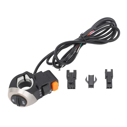 Lenkerschalter Motorrad Blinker Scheinwerfer Hupe Universalschalter 1,5 m Kabel 22 mm für M4 10 Zoll zusammenklappbarer Elektroroller von Puepoul