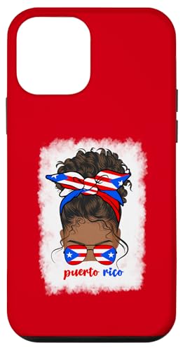 Hülle für iPhone 12 mini Afroamerikanische Puerto Rican Girl Afro Puerto Rico PR-Flagge von Puerto Rican Girl Puerto Rico Flag Designs Co.