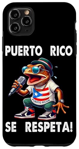 Hülle für iPhone 11 Pro Max Puerto Rico Se Respeta Coqui Boricua Mikrofon Protest von Puerto Rico Se Respeta Collection, More Here