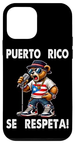 Hülle für iPhone 12 mini Puerto Rico Se Respeta Boricua Bär Mikrofon Protest von Puerto Rico Se Respeta Collection, More Here