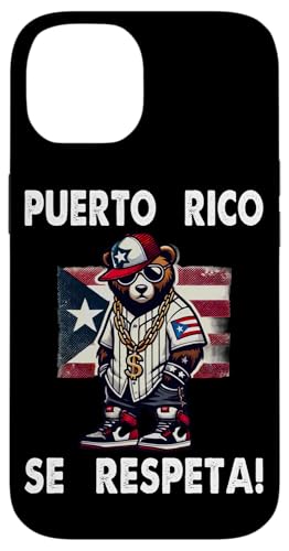 Hülle für iPhone 14 Puerto Rico Se Respeta Boricua Flagge Street Bear von Puerto Rico Se Respeta Collection, More Here