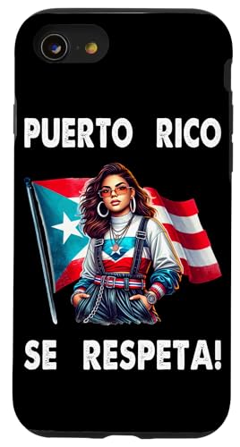 Hülle für iPhone SE (2020) / 7 / 8 Puerto Rico Se Respeta Boricua Protest unter der PR-Flagge von Mädchen und Teenagern von Puerto Rico Se Respeta Collection, More Here