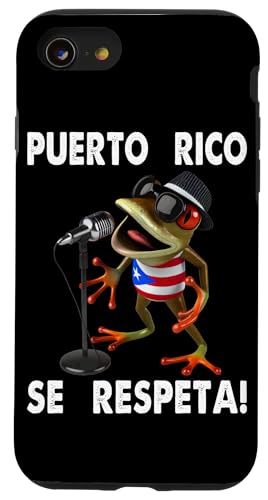 Hülle für iPhone SE (2020) / 7 / 8 Puerto Rico Se Respeta Coqui Boricua Mikrofon Protest von Puerto Rico Se Respeta Collection, More Here