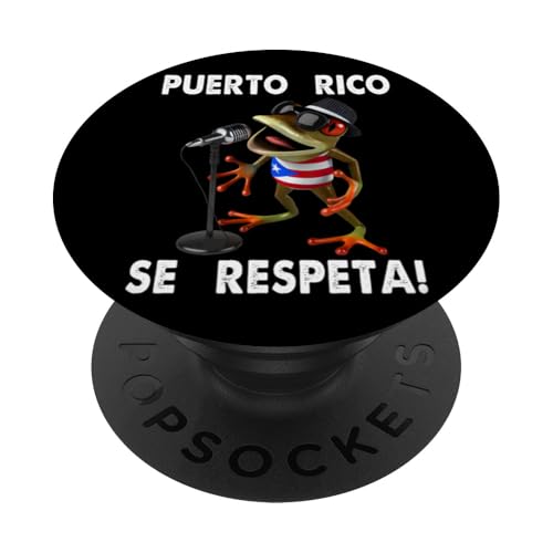 Puerto Rico Se Respeta Coqui Boricua Mikrofon Protest PopSockets Klebender PopGrip von Puerto Rico Se Respeta Collection, More Here