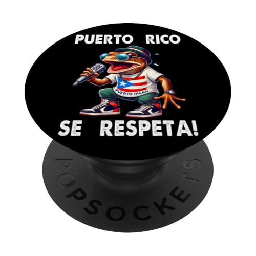 Puerto Rico Se Respeta Coqui Boricua Mikrofon Protest PopSockets Klebender PopGrip von Puerto Rico Se Respeta Collection, More Here