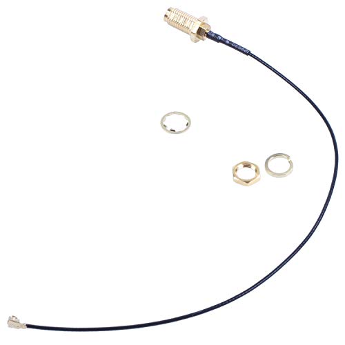 Puleuroy 15cm U.FL/IPX Zu RP-SMA Antennenanschlusskabel Gold von Puleuroy