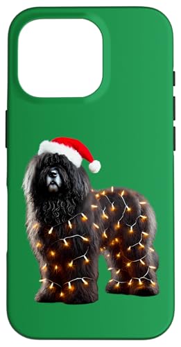 Hülle für iPhone 16 Pro Puli Dog Weihnachtsmannmütze Weihnachtsbeleuchtung Besitzer Mama Papa Liebhaber Xmas von Puli Dog Christmas Products